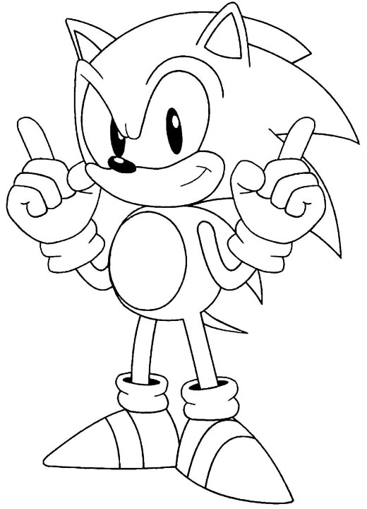 Sonic para Imprimir